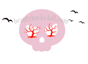 halloween pink skeleton makeup
