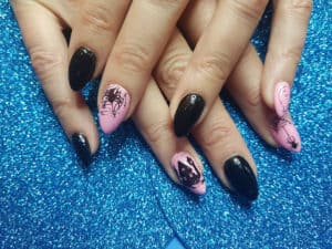Halloween nails and makeup