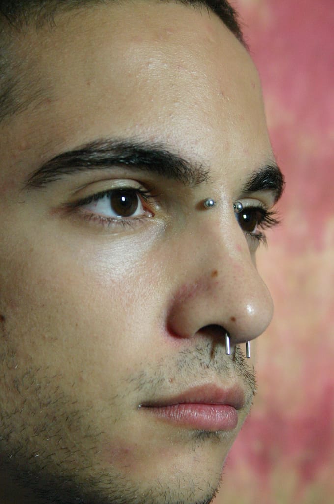 nose piercing men