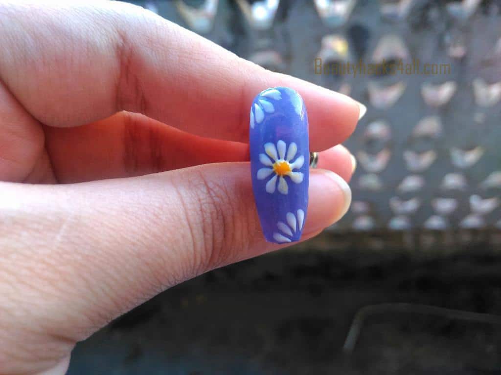 Daisy nails flower design 2