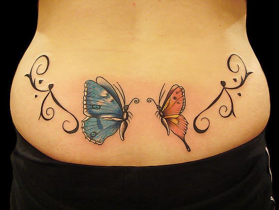 butterfly pair tattoo