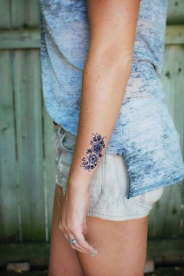 cluster roses Temporary Tattoo Designs