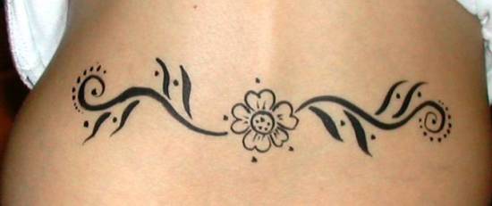 washable flowers tattoo