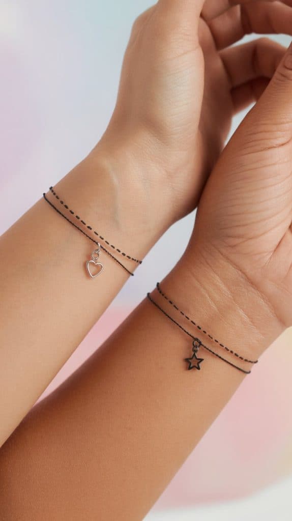 matching bracelet tattoos for couples