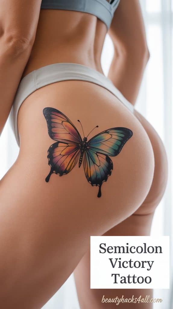 semicolon-butterfly-hip-tattoo