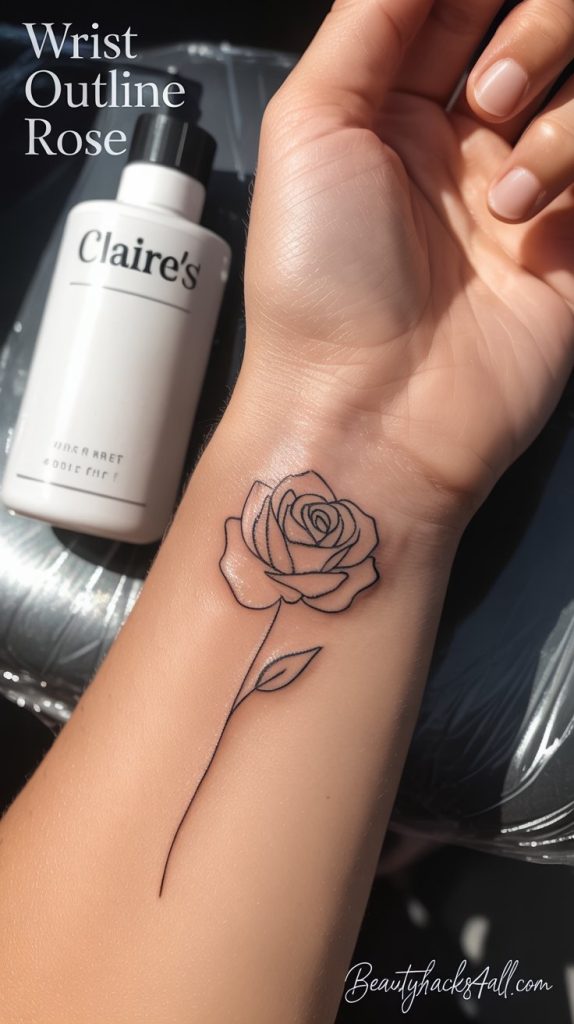 wrist-outline-rose-tattoo